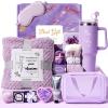 Birthday Gift for Women, Luxury Self Care Spa Gift Basket with Blanket for Mom, Wife, Sister, Friend, Girlfriend, Grandmother, Get Well Soon & Christmas gift for Her view 1