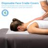 100 Disposable Non-Sticking Massage Face Cradle Covers, Soft Non-Woven Cloth For Headrest, Ideal For Massage Tables & Benches, 40X30Cm Size view 2