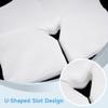 100 Disposable Non-Sticking Massage Face Cradle Covers, Soft Non-Woven Cloth For Headrest, Ideal For Massage Tables & Benches, 40X30Cm Size view 4