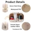 G2TUP Pitbull Clear Makeup Bag Pitbull Owner Gifts American Pitbull Zipper Bag APBT Lover Gifts Pitbull Mom Cosmetic Bag (Pitbull Clear) view 3