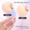 EKIND Oil Blotting Papers Make Up Pads for Face Shine Control Men Women, with Control Smooth Cover Box Portable Oil Absorbing Tissues for Oily Skin(300 Sheets,Pink) view 3