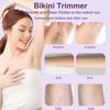 RSRNKXC Electric Shaver for Women,2-in-1 Painless Hair Removal, Bikini Trimmer, IPX7 Waterproof for Shower Use for Face & Body Smooth Skin with LED Display, Rechargeable Razor for Travel view 4