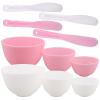 Didiseaon 1 Set Face Mask Mixing Bowl Set DIY Facemask Mixing Tool Kit with Silicone Facial Mask Bowl Brushes Stick Spatula Measuring Cup view 1