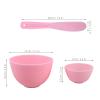 Didiseaon 1 Set Face Mask Mixing Bowl Set DIY Facemask Mixing Tool Kit with Silicone Facial Mask Bowl Brushes Stick Spatula Measuring Cup view 2