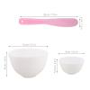 Didiseaon 1 Set Face Mask Mixing Bowl Set DIY Facemask Mixing Tool Kit with Silicone Facial Mask Bowl Brushes Stick Spatula Measuring Cup view 4