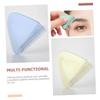 COOLHIYA 6pcs Eyebrow Razors Portable Facial Hair Remover Stainless Steel Blades Durable Makeup Tool for Precise Shaping and Smooth Skin with Comfortable Grip in Pearl White Green Purple view 2