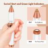 Acavado 2-in-1 Dual Head Eyebrow Trimmer & Flawless Facial Hair Removal for Women, Painless & Gentle Facial Hair Remover for Brows, Chin, Upper Lip, Cheeks, Type-C Charging for Women view 3