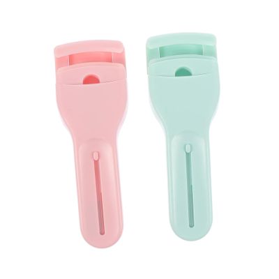 ADOCARN 2Pcs Eyelash Curlers with Long Handle and Brush Lash Makeup Tools for Natural Firm Curling Suitable for All Eye Shapes and Convenient Use