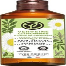 Yves Rocher Verbena & Chamomile Bath and Shower Gel Gentle Cleansing Body Wash for All Skin Types Refreshing Botanical Formula 400 ml / 13.5 fl.oz