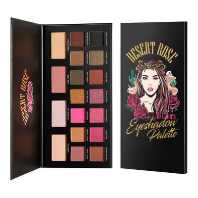 ACSUSS 18 Shade Eyeshadow Palette Highly Pigmented Matte Shimmer Buttery Soft Long Wearing Makeup for Women Girls Desert Rose One Size