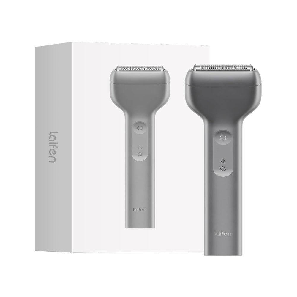 Laifen T1 Pro 1-Blade Electric Shaver - Stubble Edition, Gentle Daily Shaver for Short and Sparse Beard, 12,000 Cuts/Min, 120-Min Runtime, Wet & Dry Razor, IPX7 Waterproof (Space Gray)