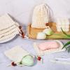 50 Pack Soap Saver Bags, Natural Cotton Linen Mesh Soap Bag with Drawstring for Exfoliating, Foaming, and Drying, Bar Pouch for Bath and Shower Use (3.5x5.5 Inch) view 3