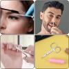 3 Pcs Cuticle Nail Scissors for Women Stainless Steel Portable Eyebrow Scissor Grooming Hair Scissor for Beard Eyelash, Trim Nail view 4