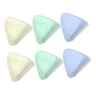 BELLIFFY 6pcs Portable Eyebrow Trimmers with Precision Head for Facial Hair Removal Stainless Steel Razors for Womens Eyebrow Shaping and Fine Hair Detailing in Pearl White Green Purple