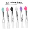 NULYLU 6PCS Large Sequined Silicone Eyeshadow Brush Kit Professional Makeup Tool Lightweight Portable for Precise Eye Shadow Application Mixed Colors for Beginners and Salon Use view 2