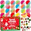 VVBAODL Christmas Bath Bombs Advent Calendar for Kids - 24 Days Bath Bomb Set with 24 Surprise Toys Inside, Xmas Countdown Calendar Gift for Girls & Boys (2025) view 1