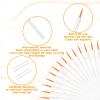 150 Pcs Disposable Eyeliner Brush Set Ultra-fine Point Eye Liner Applicator Cosmetic Eyelash Brush Wands Applicator White Makeup Eye Liner Tools for Eyelash Lip Liquid Eyeliner Lipstick view 3