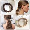 12 Pcs Silk Scrunchies Small Silk Hair Ties 6 Colors Elastic Thick Hair Accessories Cute Soft No Slip Hairs Elastics Ponytail Holder for Curly Hairs No Damage Hairties Ladies Festival Gifts view 4