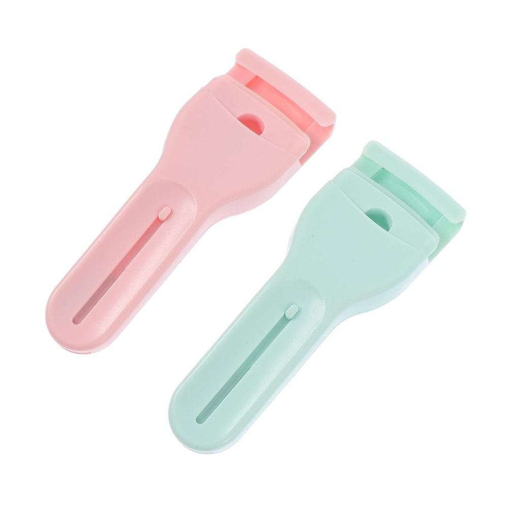 2 Pack Eyelash Curlers Plastic Mini Lash Tools for Eye Shapes