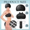 Chicingyou 144 Pcs Spray Tanning Supplies Included Spray Tan Feet Pads Hair Nets Disposable Bra Underwear Caps Kit for Sunless Tan Self Tanning at Home or Salon Accessories (Black) view 2