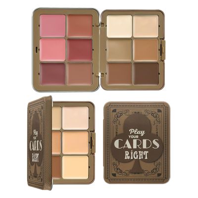 Contour Makeup Kit - Blusher and Cream Foundation Set, 12-Color Face Shading Palette | Smooth Texture Concealer, Natural Glow Makeup for Girls Daily Styling, Events, Travel Beauty Bag Use