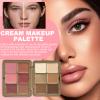 Contour Makeup Kit - Blusher and Cream Foundation Set, 12-Color Face Shading Palette | Smooth Texture Concealer, Natural Glow Makeup for Girls Daily Styling, Events, Travel Beauty Bag Use view 2