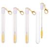 Healeved 4pcs Portable Eyelash Applicator Brushes with Keychain Durable Mascara Wands for Lash and Brow Grooming Lightweight Makeup Tools for Beginners and Professionals view 1