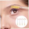 Healeved 4pcs Portable Eyelash Applicator Brushes with Keychain Durable Mascara Wands for Lash and Brow Grooming Lightweight Makeup Tools for Beginners and Professionals view 4