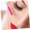 Mikinona 4pcs Portable Hanging Mascara Tube with Rhinestone Keychain Lash Brow Comb Brushes for Eyelash and Eyebrow Makeup Lightweight Travel Friendly Tools for Women view 3