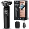 Electric Razor for Men Flynth 3-in-1 Cordless Shaver 3-Blade Rotary Shavers Wet/Dry for Beard Nose & Face, IPX7 Waterproof Fast Charge Travel Trimmer Grooming Set view 1