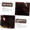 COOLHIYA Natural Messy Bun Hairpiece with Elastic Holder for Women Curly Synthetic Hair Extension for Updo Ponytail Braided Styles Volume Enhancing Hair Bun Accessory in Dark Brown Suitable view 3