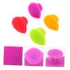 DEARMAMY 4Pcs Silicone Facial Cleansing Brush Soft Deep Cleaning Face Scrubbers for Women and Gentle Exfoliating Skin Massage Portable for Home and Travel view 2