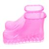 COOLHIYA Creative Foot Bathing Shoes for Heat Resistant PVC Foot Soaking Boots with Capacity Durable High Density Material Warmth for Relaxation and Improved Circulation Rosy Small view 1