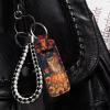 Rucaresri Maple Leave Owl Pumpkin Pattern Chapstick Holder Keychain Clip-on Sleeve Chap Stick Pouch Lip Balm Holsteror Lipstick Tracker Safeguard view 3