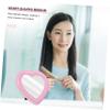 SOLUSTRE Heart Shaped Makeup Mirror Pink Compact Creative Love Heart Mirror for Women Wall Mounted and Desktop Use Home Salon Vanity Decor Gift view 4