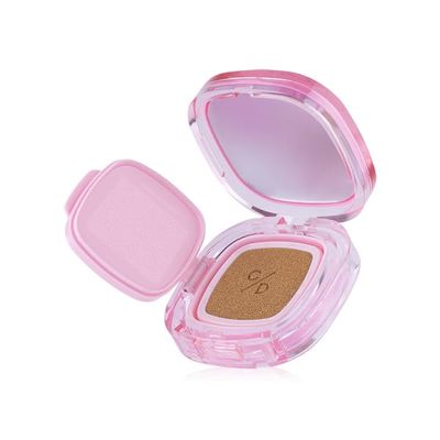 (01 Ivory) Cushion Compact Foundation Lightweight Full Coverage Makeup, One Tap Cover Matte SPF50+ PA++++, 12g | KarmartxCathydoll