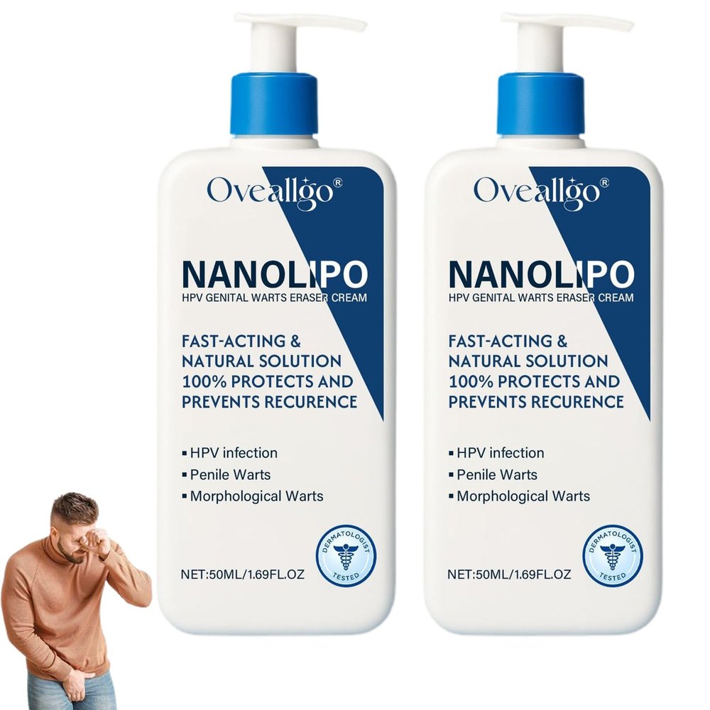 Oveallgo NanoLipo Warts Eraser Cream, Professional Warts Relief Cream, Mens GentX Relief cream - Soothing Intimate Skin - 50G (2)