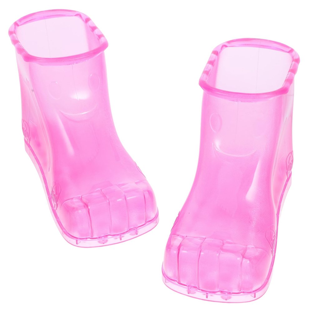 BUTIFULSIC Heat Preservation Foot Bath Shoes for Home Use PVC Foot Soaking Boots with Massage Function Durable Wear Resistant Material Promote Rosy Small