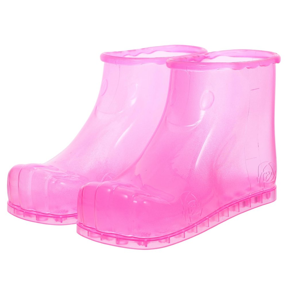 OATIPHO Heat Resistant PVC Foot Bath Shoes for Home Use Non Leak Water Soak Boots with High Density Durable Material Comfortable Household Foot Massage Shoes for and Relaxation