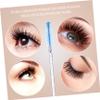 Vaguelly 4pcs Hanging Eyelash Tube with Blue Rhinestone Keychain Reusable Mascara Applicator and Comb for Beginners Makeup Artists Travel and Daily Use view 4