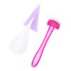 MUCKLILY Professional Womens Intimate Hair Shaver Kit Safe Non Slip Razor for Armpits Easy Grip Design Wet Dry Use Included Random Color