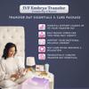 IVF Embryo Transfer Box - Complete Care Package with Pineapple Lip Balm, Rose Quartz Bracelet, Bath Soak, Mug, Socks, Candle & Tea - Fertility Support Gift for Women - 7 Curated Items view 2