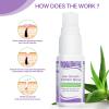 Painless Hair Removal Spray - 2 Pack Permanent Hair Removal Spray Lavender Hair Inhibitor For Face, Arms, Legs, Armpits Non-Irritating - 20ml Each view 4