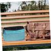 ETHZZLE Large Capacity Double Multi Pocket Bag Liner Durable Stylish Travel Toiletry Organizer Pouch Lightweight Foldable Storage for Cosmetics and Makeup Accessories Sky Blue view 3