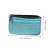 ETHZZLE Large Capacity Double Multi Pocket Bag Liner Durable Stylish Travel Toiletry Organizer Pouch Lightweight Foldable Storage for Cosmetics and Makeup Accessories Sky Blue view 4