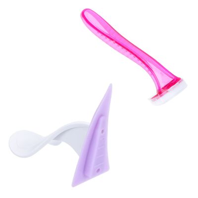 LIFKOME Bikini Trimmer for Women Quick Hair Cutter Silicone Hair Razor Tool Easy Control Smooth Shaving Private Area Kit Random Color
