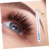 FOMIYES 4pcs Eyelash Brush Tubes with Keychain Durable Mascara Wands Blue Long Eyebrow Brush Wands Portable Eyelash Comb for Precise Makeup Application view 2