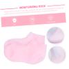 FOYTOKI Moisturizing Foot Skin Sock for Exfoliation and Cracked Heel Treatment Elastic Protective Feet Care Socks Pink Comfortable Fit for Women view 4