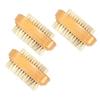 Garneck 3Pcs Double Sided Wooden Manicure Nail Brushes Fingernail Scrubber for Hand and Foot Cleaning Durable Smooth Bristles Suitable for Adults view 1