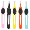 COOLHIYA 5pcs Stainless Steel Eyebrow Tweezers Precise Face Hair Remover Kit with Non Slip Pads for Fine Hair Trimming and Shaping Convenient Grooming Tool for Women view 1